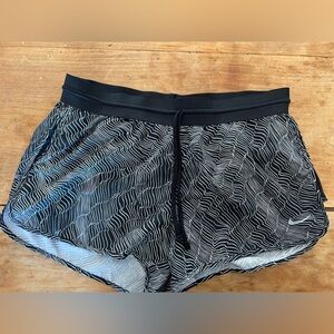 Nike Black and White Dri-FIT Shorts